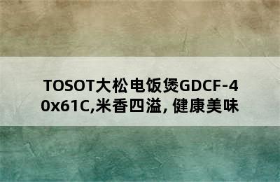 TOSOT大松电饭煲GDCF-40x61C,米香四溢, 健康美味